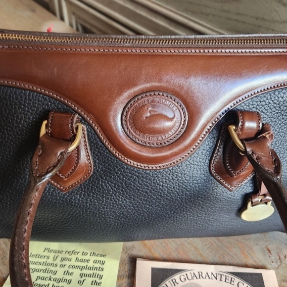 NWT Vintage Dooney & Bourke Black Large Satchel Shoulder Bag - Picture 6 of 12